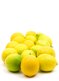 Home grown lemons bunch