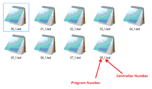 T-1000AC controller program file placement