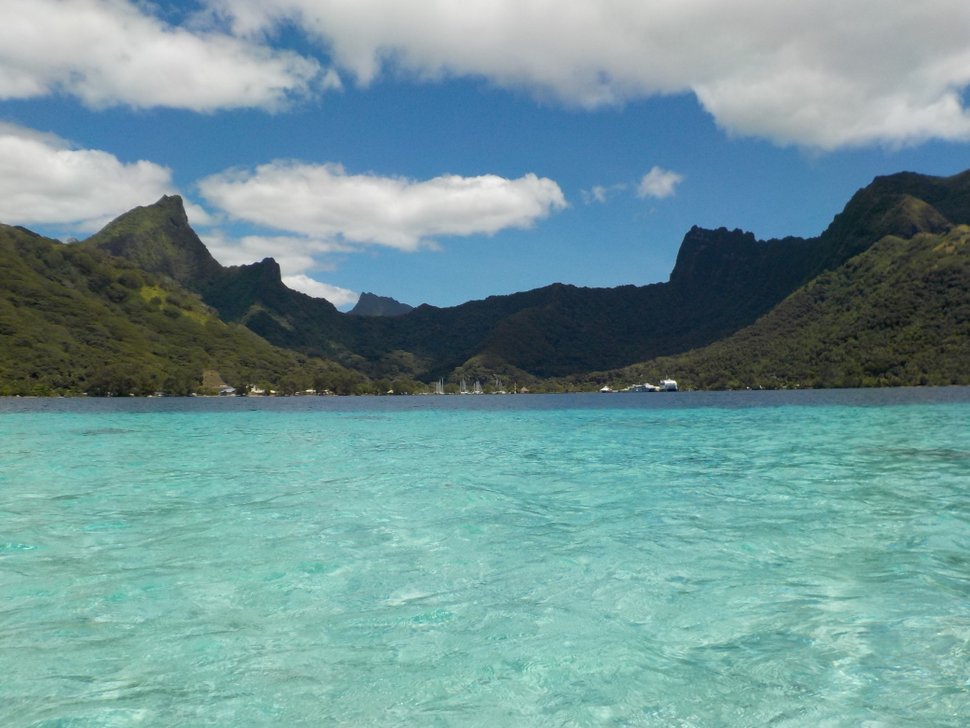 Baie de Vaiare vue du lagon de Moorea