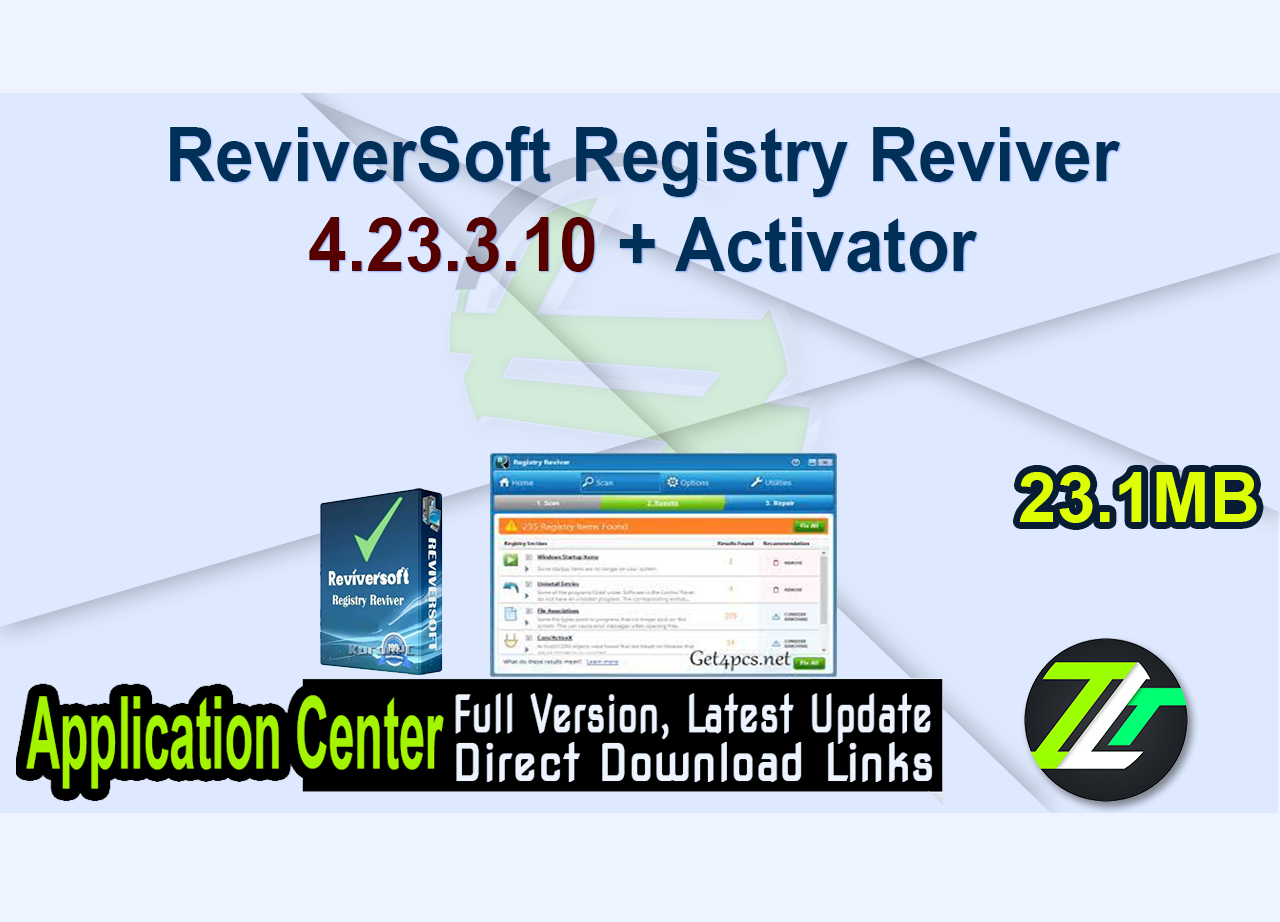 ReviverSoft Registry Reviver 4.23.3.10 + Activator
