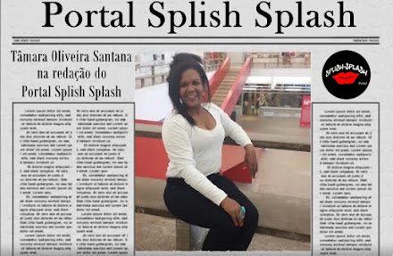 Tâmara Oliveira Santana na redacção do Portal Splish Splash
