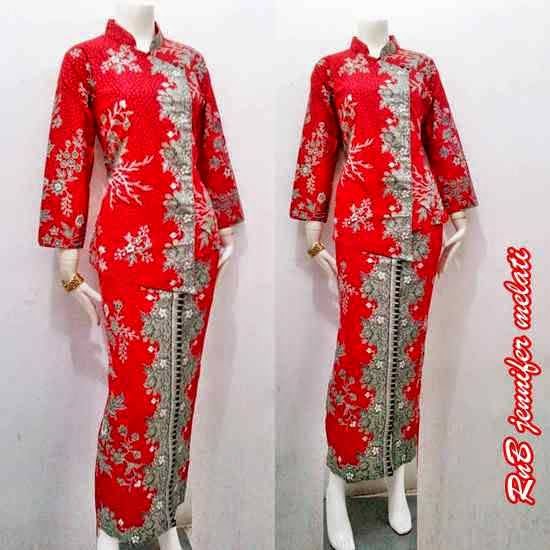 Baju Seragam Batik Kerja Setelan Rok Blus ~ Busana Baju Batik Modern