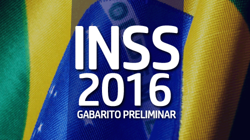 Gabaritos do Concurso do INSS 2016 