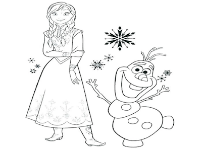 gambar mewarnai frozen elsa