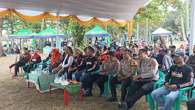 Anniversary Ojol URC ke 5, Bhabinkamtibmas Polsek Pulomerak Polres Cilegon Hadiri Kegiatan