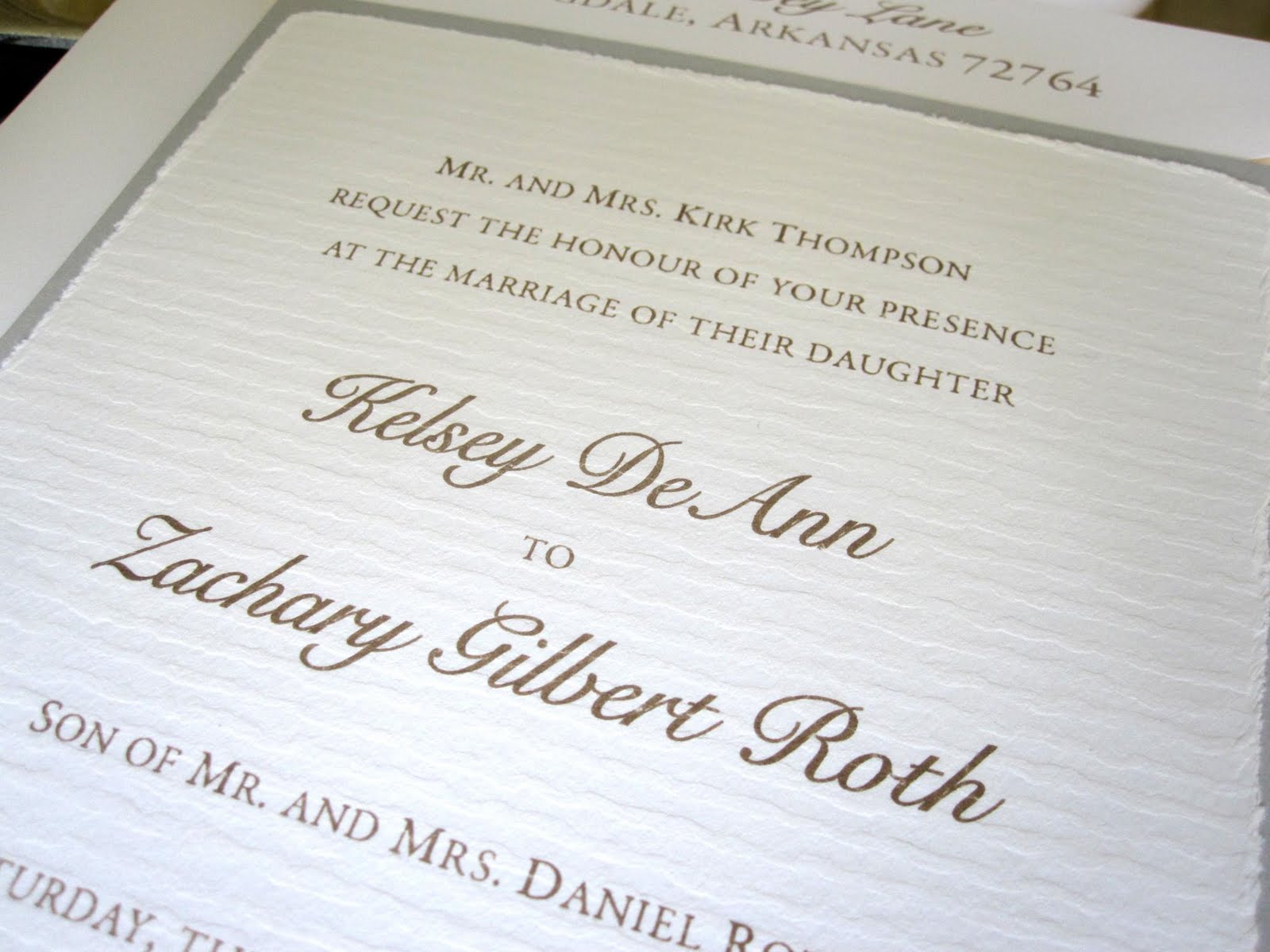 beautiful wedding invitation