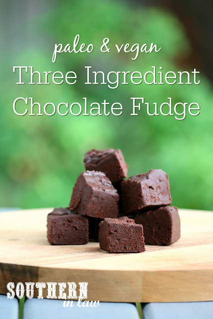 Three Ingredient Healthy Chocolate Fudge Recipe – paleo, vegan, sugar free, clean eating recipe, dairy free, egg free, nut free, healthy, raw, healthy valentines day recipe