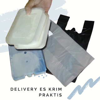 delivery order es krim mudah