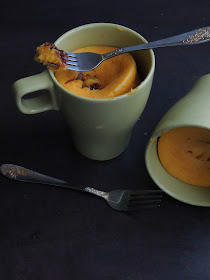 Eggless Pumpkin Mug Cake