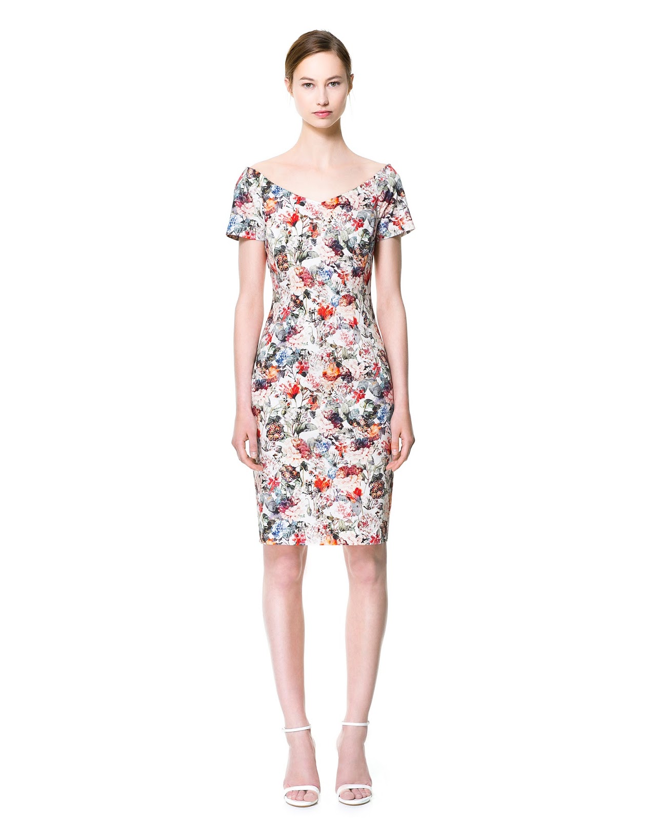 ... about ZARA NEW COLLECTION 2013. BOAT NECK FLORAL PRINT PRINTED DRESS