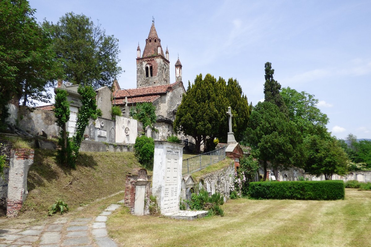Old San Pietro Cemetery in Avigliana, Italy
