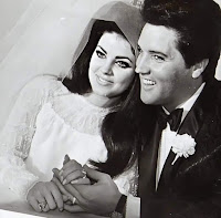 May 1, 1967: Elvis, Priscilla, family and friends leave the Aladdin Hotel in Las Vegas after the wedding to return to Palm Springs