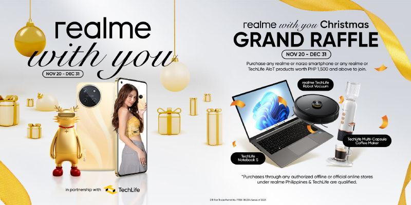 #realmeWithYou Christmas Grand Raffle and giveaway announced!