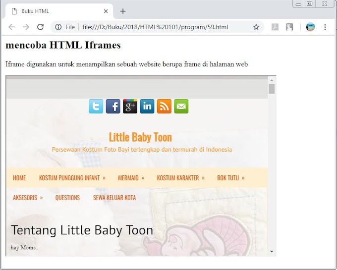 Membuat Iframe Pada HTML