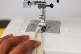 How to sew bias tape to make straps
