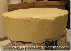Fully iced cake
