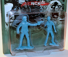 October Toys Exclusive Blue The Walking Dead 2 Inch PVC Mini Figure 2 Packs - Rick Grimes & Zombie