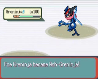 Pokemon Quetzal para GBA Combate Batalla Greninja de Ash