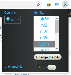 Anonymox tutorial in google chrome browser