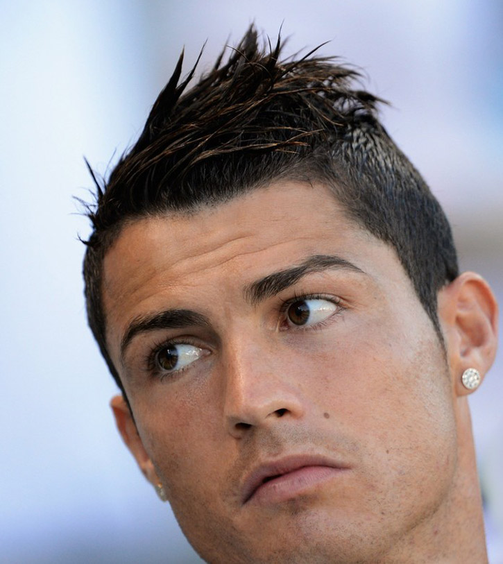 Cristiano Ronaldo hairstyles, haircuts and hair