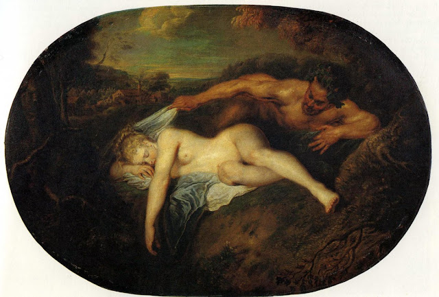 Antoine Watteau - Jupiter y Antiope - 1715-16