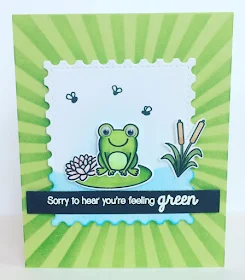 Sunny Studio Stamps: Froggy Friends Customer Card by Sarah Clark