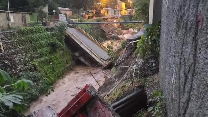 Colapsa puente en Sabana Larga, reportan un desaparecido