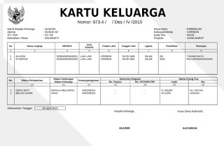 Cara Cek Nomor KK (Kartu Keluarga) Online Berdasarkan Nama