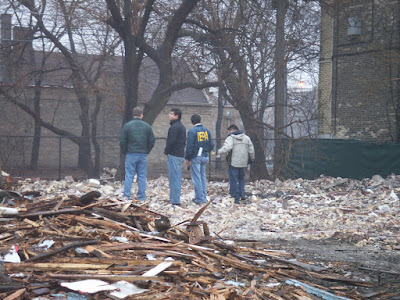 IEPA inspecting the demolition of the North Shore School in Rogers Park