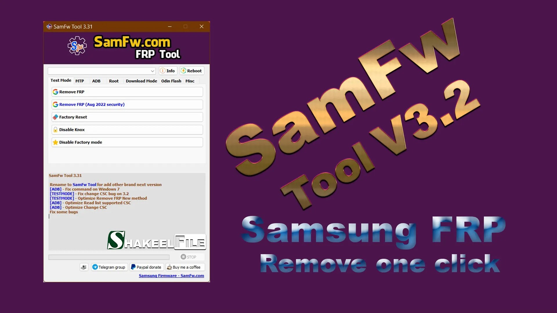 SamFW FRP Tool v4.7.1 Download 2023 [One-Click Samsung FRP Bypass]