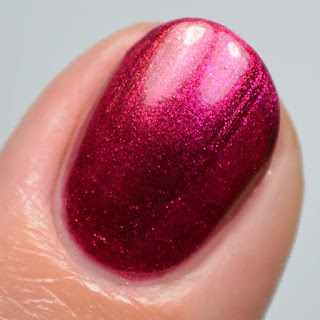 red multichrome nail polish