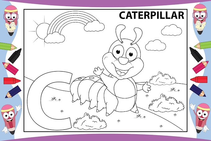 Coloring Animal-Free Download(caterpillar)