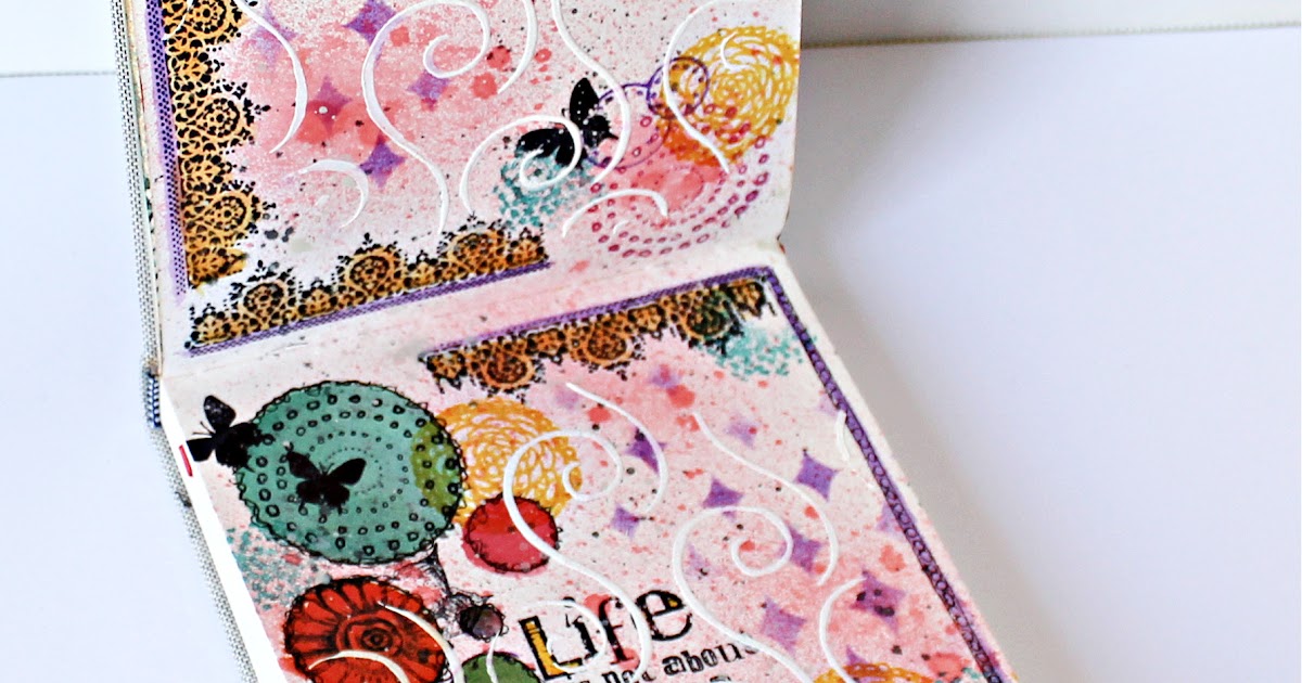 Dance Mixed Media Fun Art Journal Page! – The Frugal Crafter Blog