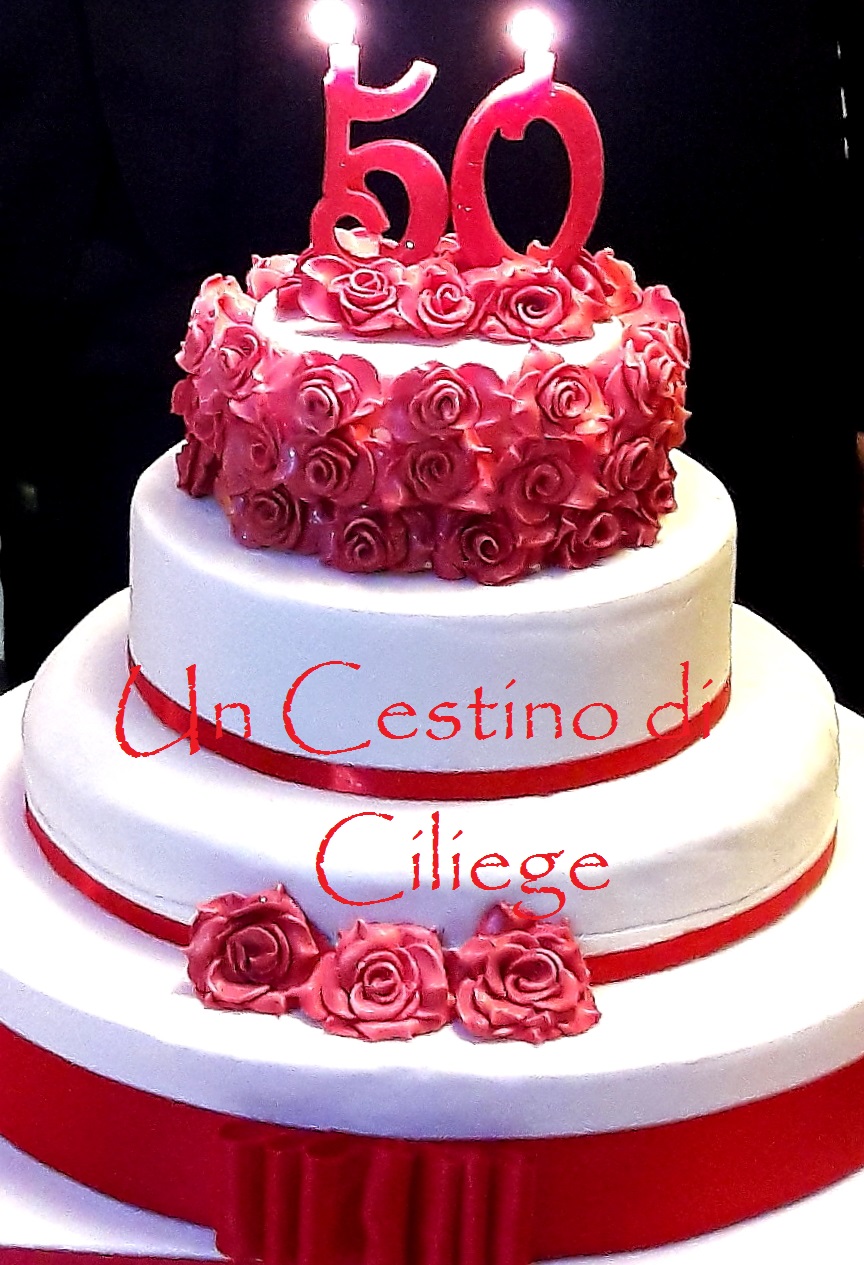 Un cestino di ciliege: Torta 50 anni