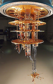Google Bristlecone Quantum Computer Chip Assembly (Source: Google)