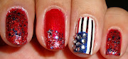 ♡Nails Right Hand: Instead of a typical flag I decided to do a flag in a .