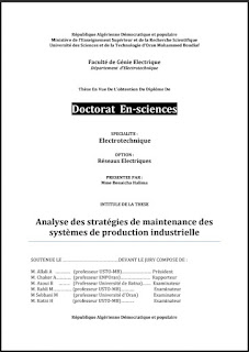 Analyse des stratégies de maintenance des systèmes de production industrielle PDF