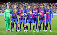 F. C. BARCELONA. Temporada 2021-22. Ter Stegen, Ferran Torres, Eric García, Óscar MIngueza, Pierre Aubameyang, Gerard Piqué, Nico González. Adama, Pedri, Frenkie De Jong, Jordi Alba. F. C. BARCELONA 1 S. S. C. NAPOLI 1 Jueves 17/02/2022, 18:45 horas. Liga Europa de la UEFA, dieciseisavos de final, partido de ida. Barcelona, Nou Camp: 73.525 espectadores. GOLES: 0-1: 29’, Piotr Zielinski. 1-1: 59’, Ferran Torres, de penalti.