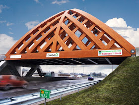 Wood Bridge In Netherlands