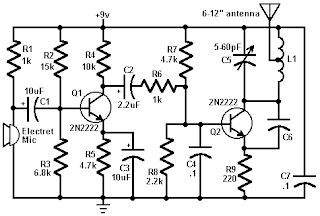 rangkaian fm transmitter schematics