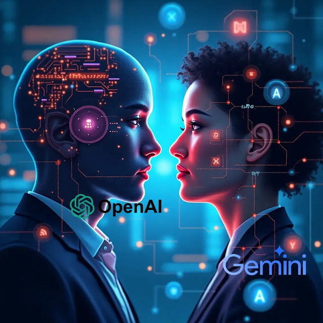 Comparison of Gemini and Open AI differences in AI technology features.