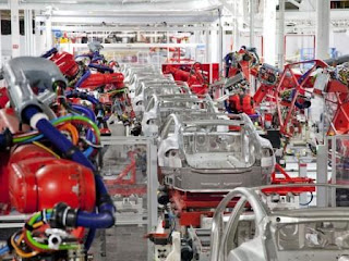 Tesla Model S assembly images