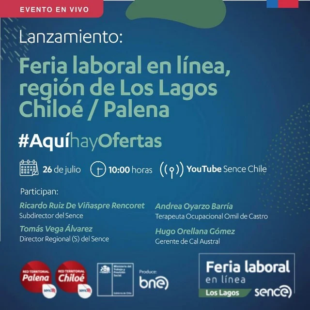 Este lunes 26 de junio parte feria laboral de SENCE