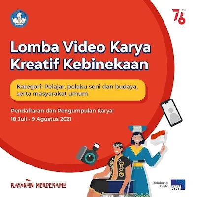 INFO LOMBA VIDEO KARYA KREATIF KEBINEKAAN 2021