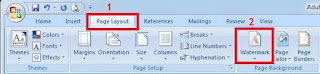 Menggunakan fungsi watermark di Ms.Word 2007