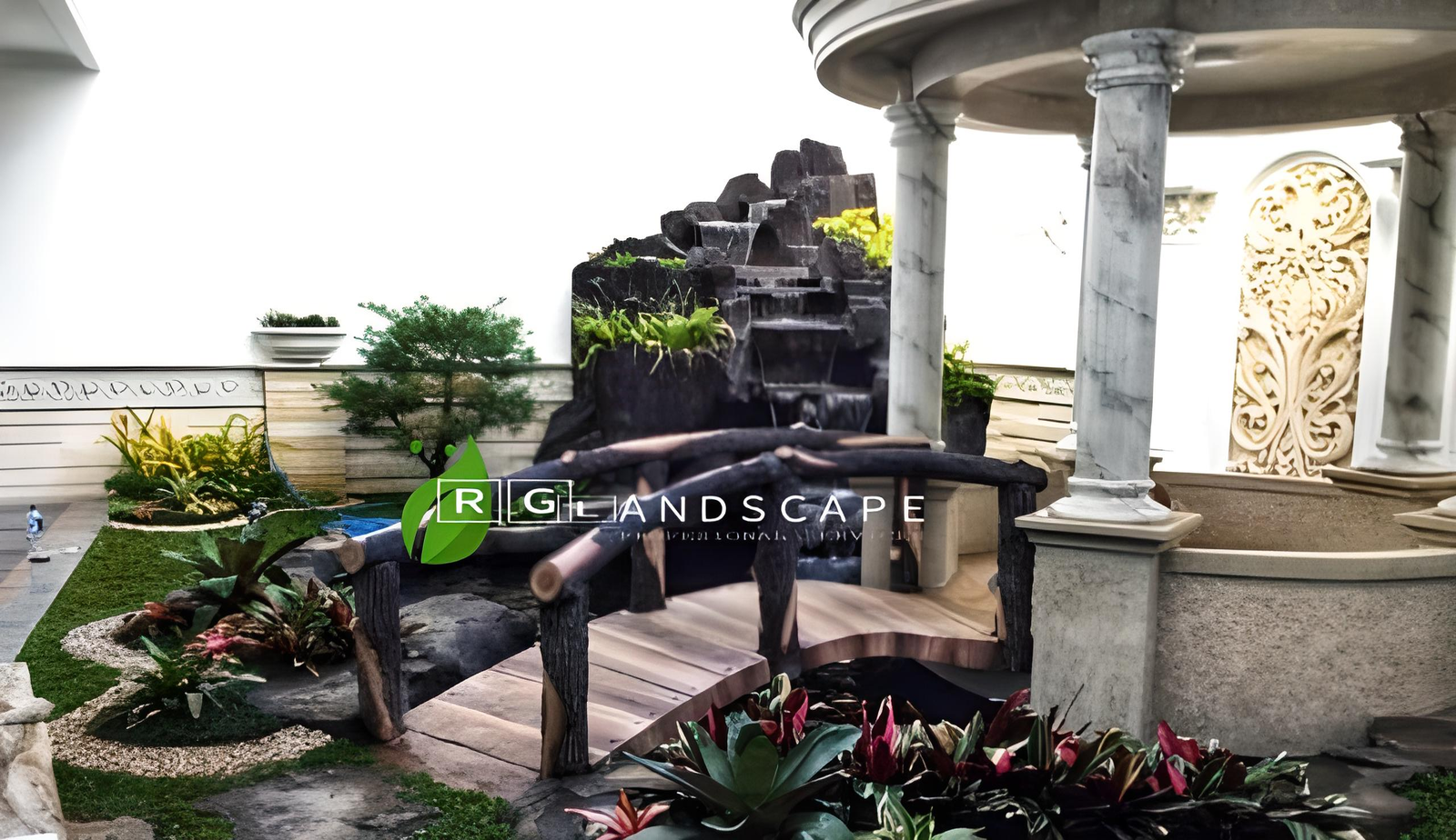Jasa Pembuatan Dekorasi Kolam Tebing di Jakarta