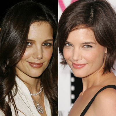 katie holmes short hairstyles. It#39;s as if Katie Holmes is