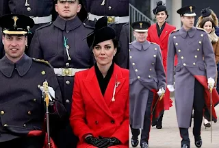 Prince and Princess of Wales visited Welsh Guards on St. David's Day