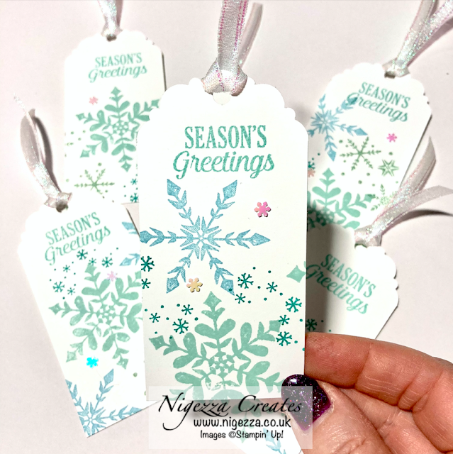 Snowy Christmas Quick & Easy One Sheet Tags