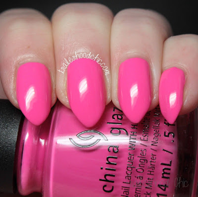 china glaze lite brites collection swatch i'll pink to that